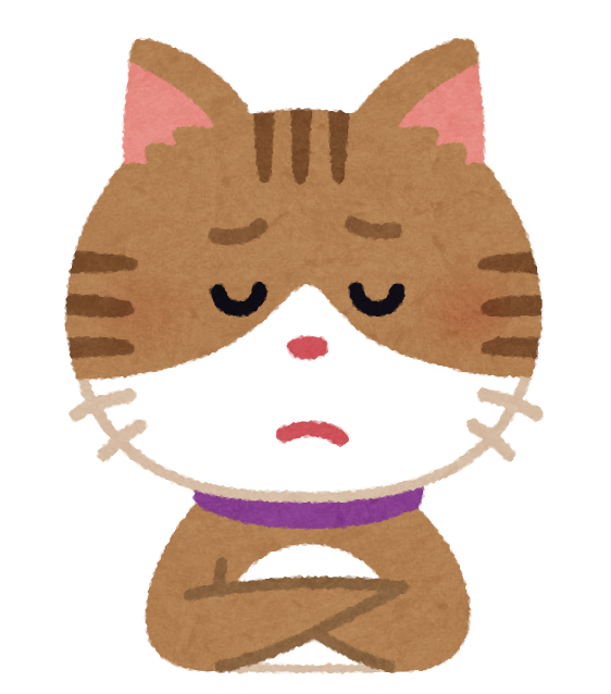 悩む猫